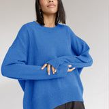 Plain Loose Knitwear Sweater Women