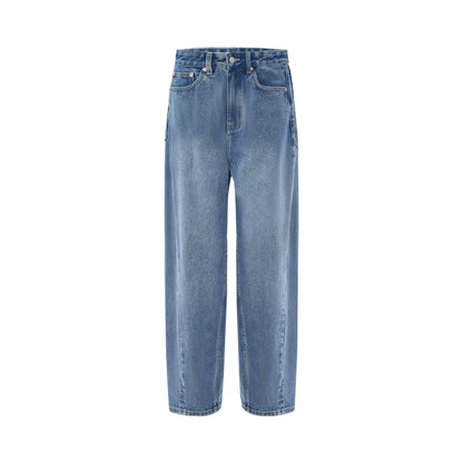 Straight Leg Jeans Blauw