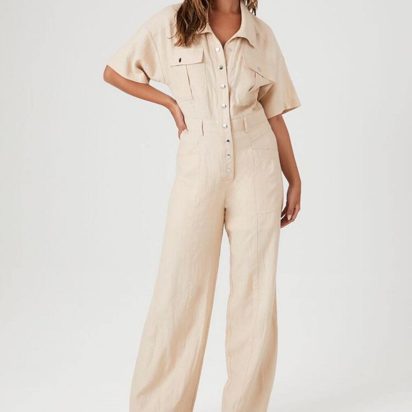 Tencel Linnen Dames Jumpsuit